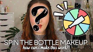 SPIN THE BOTTLE MAKEUP LOOK! Randomise My Make Up Collection For A Full Face Of Products...