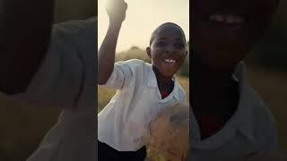 Victor Lindelöf of Manchester United playing with the kids in The Gambia 