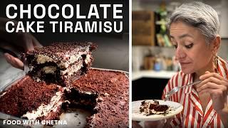 CHOCOLATE CAKE TIRAMISU - the best little twist to a Tiramisu