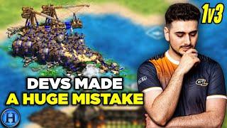 The Devs Made a HUGE Mistake... | 1v3 AoE2