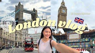 12 HOURS LAYOVER IN LONDON‍️₊˚⊹ | solo trip, city-walk, big ben, tower bridge, chinatown