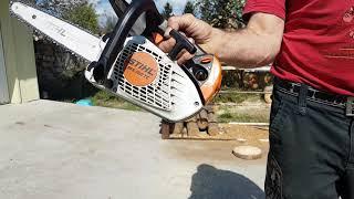 Stihl Ms 150 Tc chainsaw port and muffler