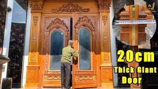 Skillful Craftsman Skills - Design And Build Massive Carved Wooden Doors Of Incredible Thickness