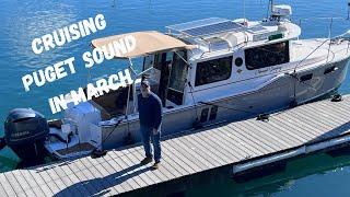 Cruising Puget sound in March in our Ranger Tug R27