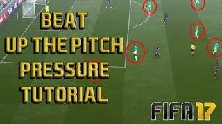 THE SECRET ON HOW TO BEAT HIGH PRESSURE UP THE PITCH DEFENDING - Fifa 17 Attacking Tutorial