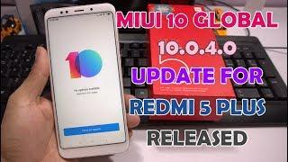 Update MIUI 10 Global Stable 10.0.4.0 Redmi 5 Plus Dirilis (Fix Bug)