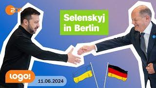 Wiederaufbaukonferenz für die Ukraine | logo! Nachrichten vom 11.06.2024