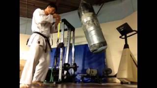 NAKAMURA SENSEI Heavy Bag Workout   YouTube