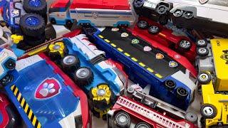 Paw Patrol Gaint Trucks Review | Mighty Movie | Rescue Wheels | Jungle Pups | Marshall ASMR