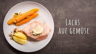 Lachs Rezept: Lachs auf Gemüse