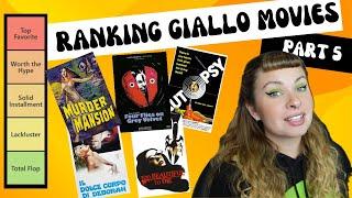 Ranking Giallo Movies (Part 5)