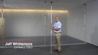 ZipWall Dust Barrier Poles - Single Motion Setup