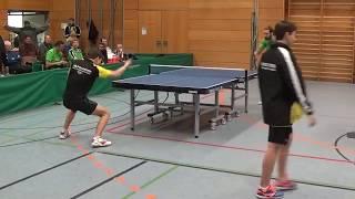 Hannes Hoermann vs Grzyp TV Hilpoltstein II vs TuS Bad Aibling 20180203 Oberliga Table Tennis 5