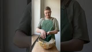 Летняя композиция в кашпо из папье-маше