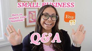 SMALL BUSINESS Q&A | How I market my products, expense tracking & how to stay motivated ⭐️