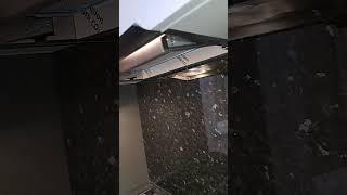 вытяжка для кухни полновстраеваемая с выдвижным стеклом.