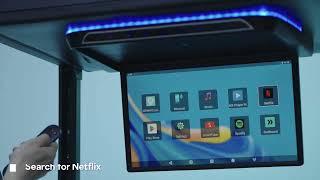 [CM171AM] XTRONS 17.3" Electric Motorized Android Flip Down Monitor for Ultimate Netflix Experience