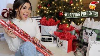 Wrapping Christmas Presents!! + bad haircut & merch! #Vlogmas