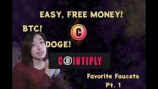 Cointiply: My FAVORITE Faucet! FREE MONEY! BTC, DOGE Faucet!