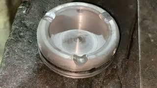 How to Make Cigaret Ashtray With Using Old Scrap Piston ……. Pk Technology