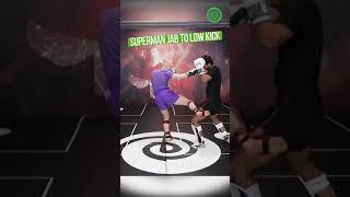 Muay Thai Sparring Drills - Superman Jab to Low Kick