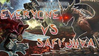 Safi'jiiva Vs Everyone: Can any monster survive the Sapphire Of The Emperor? Monster Hunter