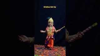 Yashika as Krishna Getup #shorts#krishnabhajan #krishnajanmashtami