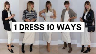 10 WAYS TO WEAR ONE CLASSY BODYCON DRESS | LOOKBOOK