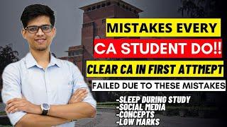 Mistakes EVERY CA student do! (How I cleared CA inter in first attempt) STRATEGY to clear CA exam