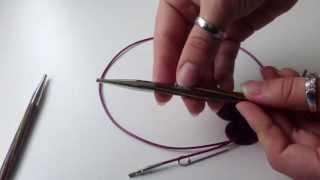 Stricken lernen: die Nadeln einbauen - wie man die Nadeln zum stricken einbauen kann
