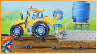 Traktor auf dem Erdbeerfeld| | Traktor Kinder | DoDo