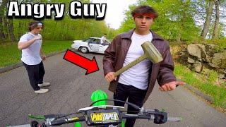 Angry People Vs Dirt Bike