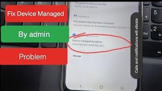 Device Managed By Admin Problem Solution | Disable IT Admin App