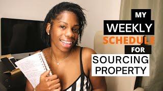 How To Source Property Deals UK | My weekly schedule