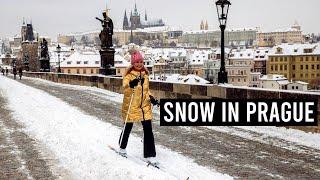 What Prague Looks Like Under Snow - Timelapse Guide