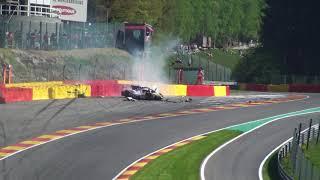 WEC 6h Spa-Francorchamps 2018 Pietro Fittipaldi Crash (NEW Spectator View)