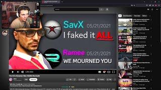 Ray Reacts to the NoPixel Streamer who Faked his Death (SavX)