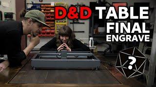 Engraving a Custom Sigil on a Handmade D&D Table! | Final Laser Engraving