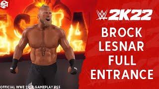 WWE 2K22 BROCK LESNAR FULL ENTRANCE HD WWE CHAMPION