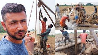 Complete Process Motor Pump Boring | Tube-well Boring Vlog | Mudassar Saddique