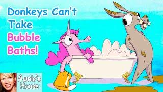  Kids Book Read Aloud: DONKEYS CAN'T TAKE BUBBLE BATHS! by Pragya Tomar and Ramona Maclean