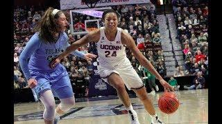 UConn Women's Basketball Highlights v. Tulane 03/04/2018 (AAC Tournament Quarterfinals)