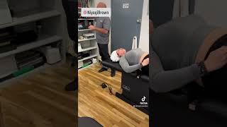 Good night! MASSIVE spinal adjustment with the Ring Dinger ®️ #ringdingerchiropractor