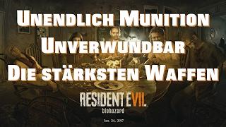 Resident Evil 7 Endgame Bonus Gegenstände - Unverwundbar, Unendlich Munition, Kreissäge, Albert 01-R