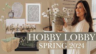 HOBBY LOBBY SPRING SHOP WITH ME 2024 | HOBBY LOBBY CLEARANCE FINDS + spring decorating ideas!