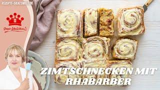 Zimtschnecken mit Rhabarber, die perfekte Kombination #Silkeswelt