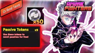 ANIME FIGHTERS SIMULATOR PASSIVE TOKENS / Reroll TOKENS explained (UPDATE 23)