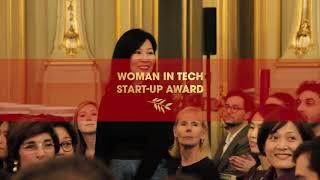 Winner announcement for the Women In Tech Global Awards