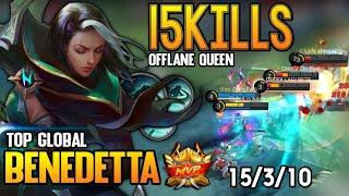 BENEDETTA BEST BUILD 2021 | TOP GLOBAL BENEDETTA GAMEPLAY | MOBILE LEGENDS