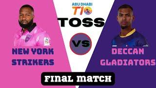 Toss | T10 2022 | Deccan Gladiators vs New York Strikers | #t10 #t10live #t102022 #t10final